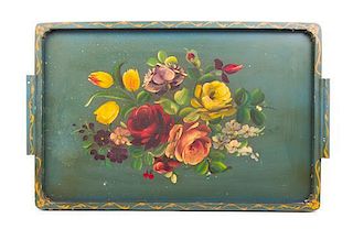 * Five Victorian Trays Width of widest 30 inches.