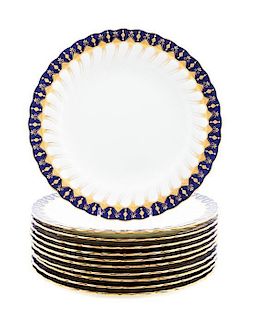 * Eleven Minton Plates, retailed by Tiffany Diameter 10 inches.