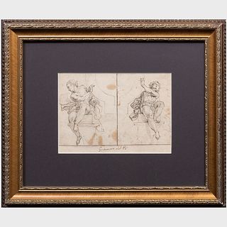 Attributed to Giacomo del PÃ² (1654-1726): Figure Studies