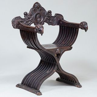 An Italian Renaissance Bone-Inlaid Walnut Savonarola Chair, Late 16th  Century and Later, Design 17/20: Furniture, Silver & Ceramics, 2023