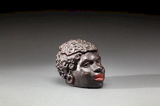 Black Figure Terracotta Jar by Utzschneider & Cie (1800-1919)