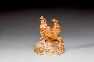 Quail Pair Doorstop by Hubley Manufacturing Company (1894-1965)