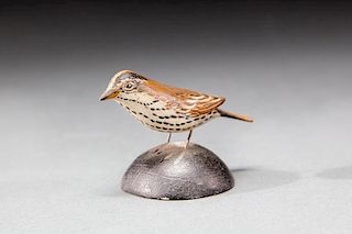 Miniature Ovenbird by A. Elmer Crowell (1862-1952)