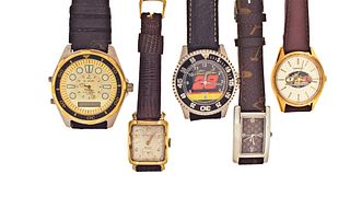 A lot of ten wrist watches