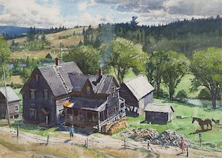 Aiden Lassell Ripley (1896-1969) Riverside Farm
