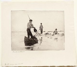 Frank W. Benson (1862-1951) Two Canoes
