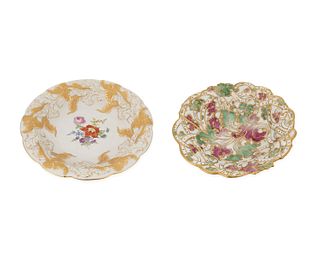 Two Meissen porcelain centerpiece bowls