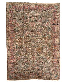 A Kerman area rug