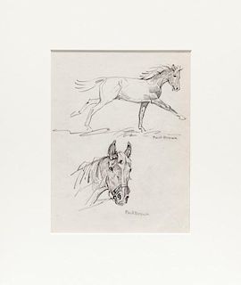 Paul Desmond Brown (1893-1958) Two Horses