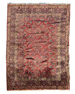 An Indo-Sarouk area rug