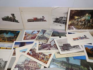 Rail Road large lot, photo,and print's.