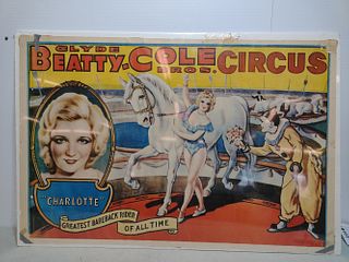 CLYDE BEATTY Circus poster print