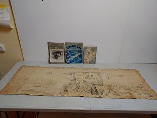 Lindbergh memorabilia booklets & tapestry