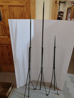 Three Lighting rods