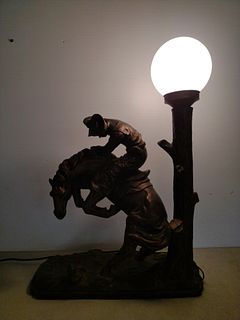 The Vision horse recoiling from snake lamp