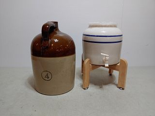 Stoneware 4gal jug & cooler