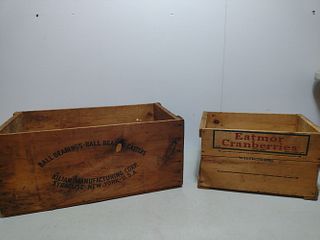 Two Wood  crates