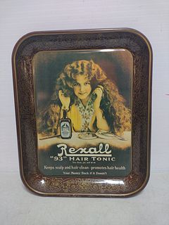 Rexall advertising tray