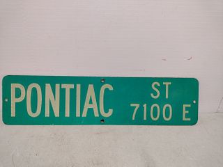 SSA Pontiac street sign