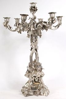 Elkington Silver-Plated Seven-Light Candelabra