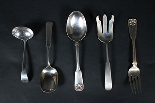 Tiffany Sterling Silver Serving Spoon & Fork