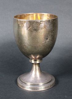 English Sterling Silver Footed Goblet