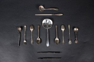 Four English Sterling Silver Teaspoons