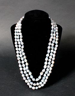 JKa Kohle 18K White Gold &Sapphire Clasp Necklace
