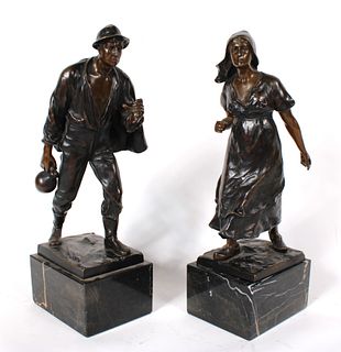 Julius Paul Schmidt-Felling, Two Bronze Figures