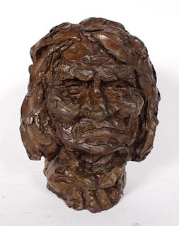 Cast Bronze Bust of Geronimo