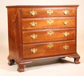 Chippendale Figured Walnut Chest of Drawers