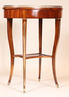 Neoclassical Mahogany Occasional Table