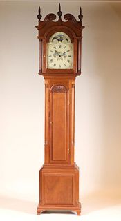 Chippendale Style Mahogany Tall Case Clock
