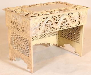 Chinese Painted Folding Table/Stand