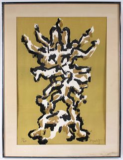 Jacques Lipchitz, Lithograph, 'Tree of Life'