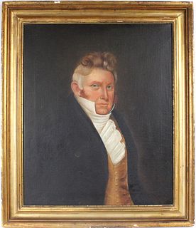 Oil on Canvas, Portrait of Judge Apollos Woodward