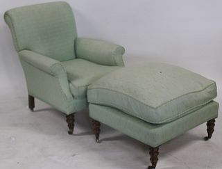 Vintage George Smith Style Upholstered Chair &