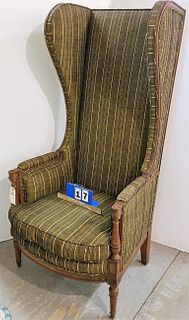 LORD AND TAYLOR WING CHAIR 57 1/2"H X 28"W