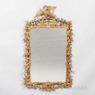 Chippendale-style Carved Giltwood Mirror