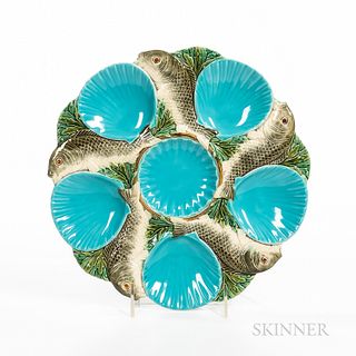 Minton Majolica Oyster Plate