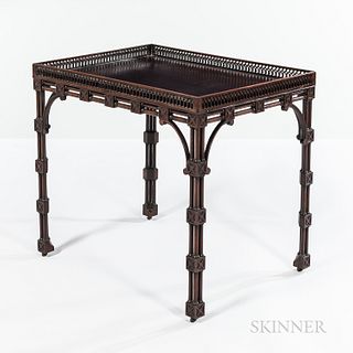 Chippendale Mahogany Silver Table