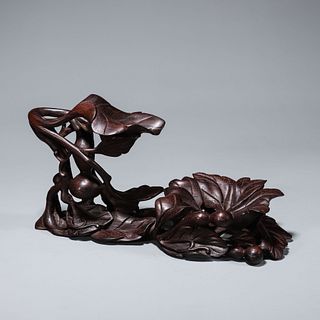 A rosewood carved stand