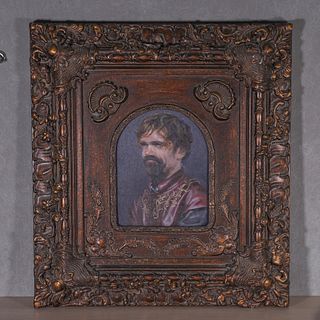 An oil painting of male portrait