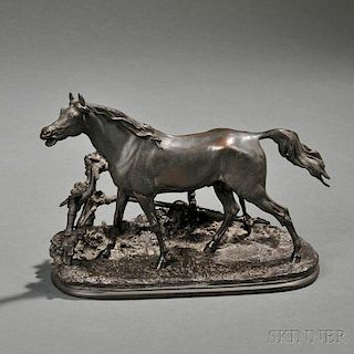 After Pierre-Jules Mêne (French, 1810-1879)       Bronze Figure of a Horse