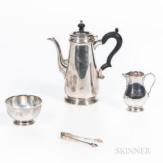 Four-piece Tiffany & Co. Coffee Set