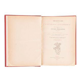 Peñafiel, Antonio. Nombres Geográficos de México. México: Oficina Tip. de la Secretaría de Fomento, 1885. Texto y Atlas en un volumen.