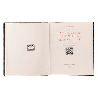 Secretaría de Educación Pública. Monografía de las Escuelas de Pintura al Aire Libre. México: Editorial "Cvultvra", 1926.