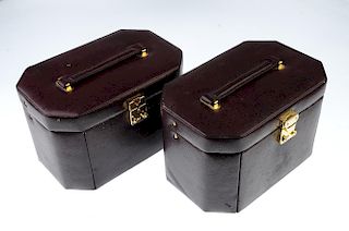 A selection of jewellery boxes. To include three different styles of compartmented jewellery boxes.