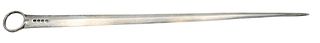 English Silver Skewer, probably Wm. Elrey, Wm. Feran and Wm. Chawner, 1808 - 1809, length 13 inches.