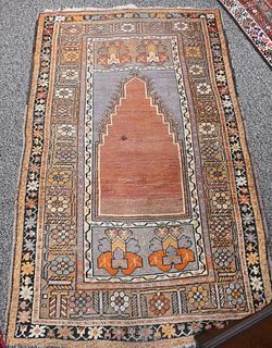 Oriental Prayer Rug, 3' 7" x 6' 7".